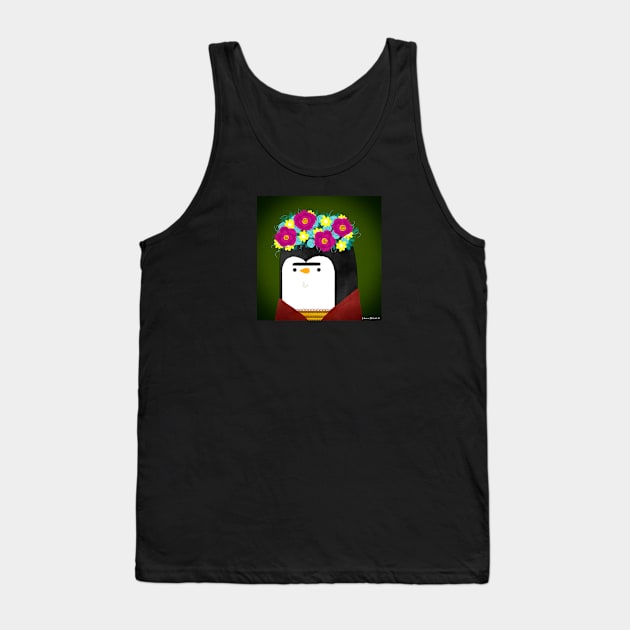 Frida Penguin Tank Top by thepenguinsfamily